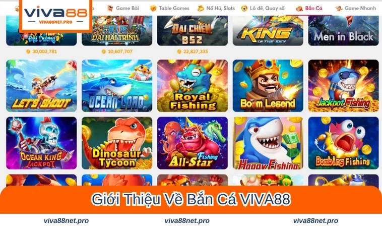 Bắn Cá VIVA88 luôn khiến cho người chơi những cảm xúc bùng nổ
