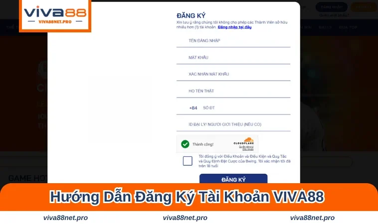 Đăng ký tài khoản tại nhà cái chỉ với vài bước dễ dàng