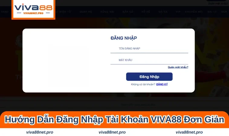 Quy trình đăng nhập tài khoản của hội viên rất đơn giản