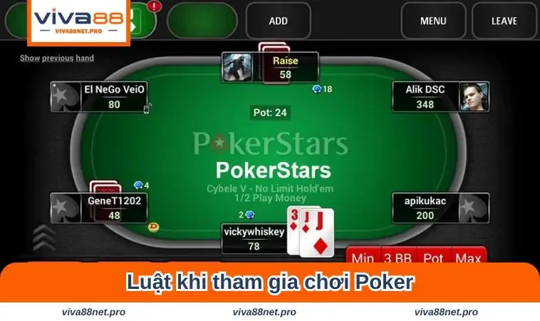 Luật khi tham gia vào trò này